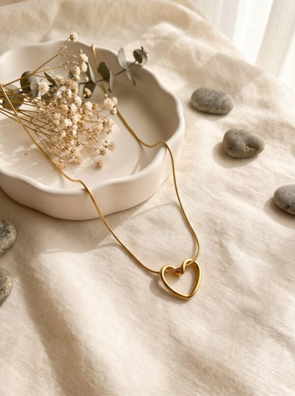 Stainless Steel Heart Pendent And Chain