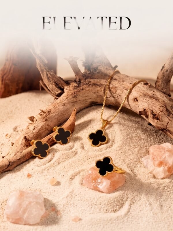 Chain And Pendent for Woman Black