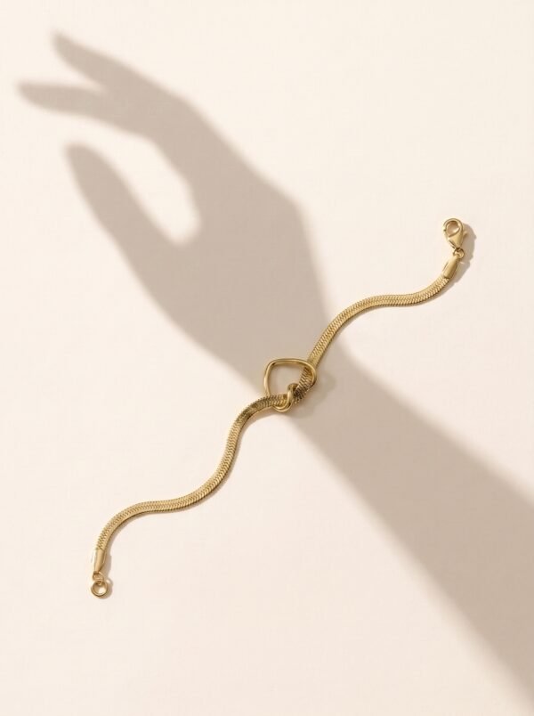 Stainless Steel Bracelet With Heart Pendent